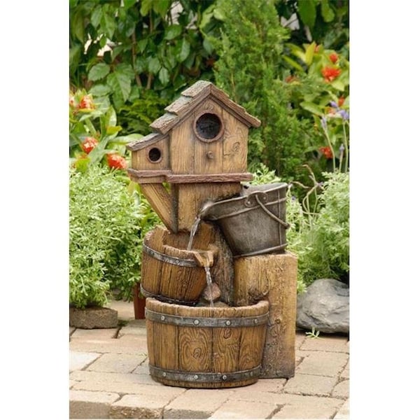 Jeco FCL054 Bird House Outdoor Water Fountain Without Light FCL054 - main